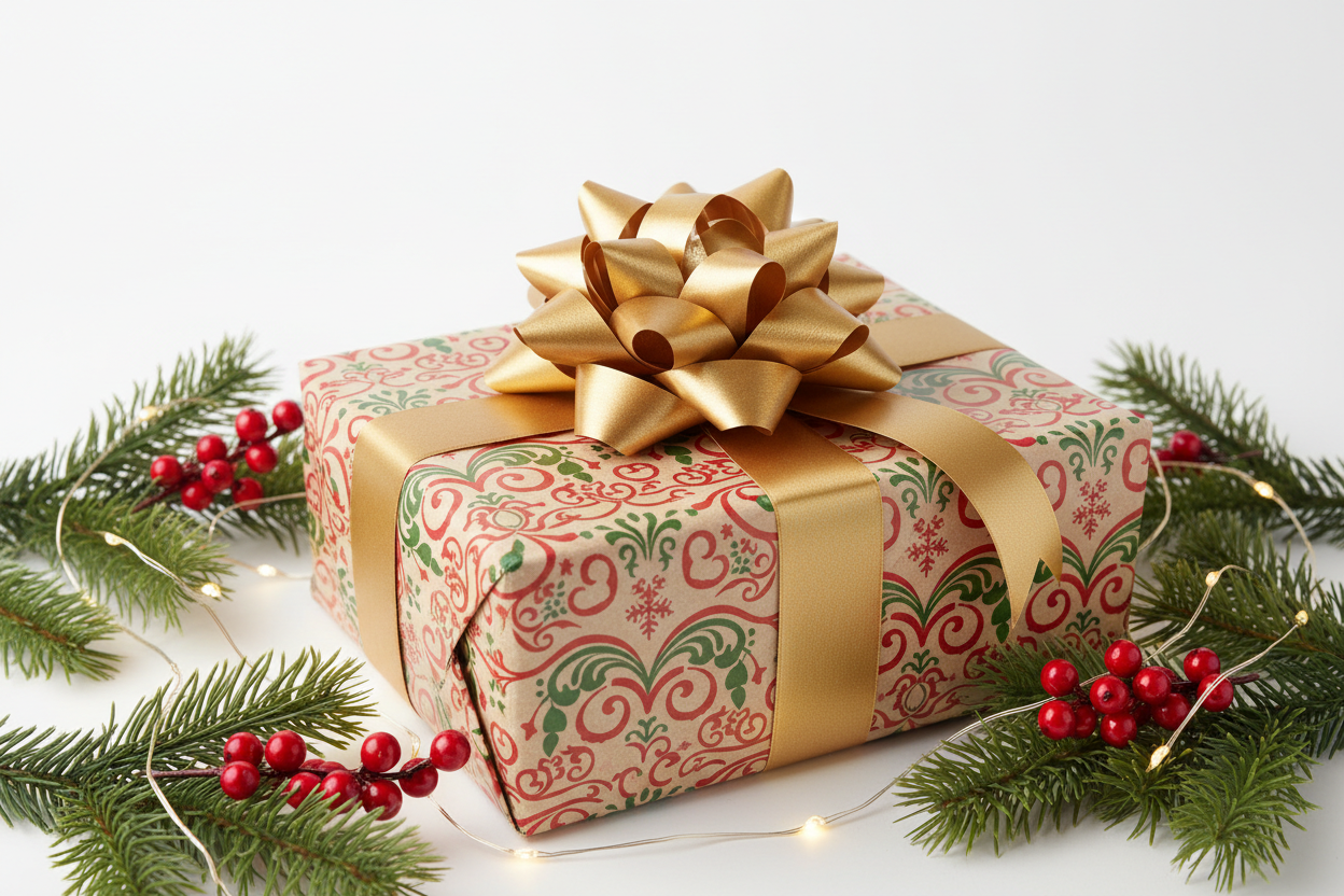 create a gift box for christmas